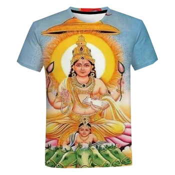 Yaz Yeni 3D Baskılı Hint Tarzı erkek ve kadın T-shirt Moda Rahat Büyük Boy Hip Hop Sokak T-shirt