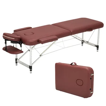 Sıcak Satış taşınabilir katlanabilir masaj masası Alüminyum alaşımlı yüksekliği ayarlanabilir spa yatağı