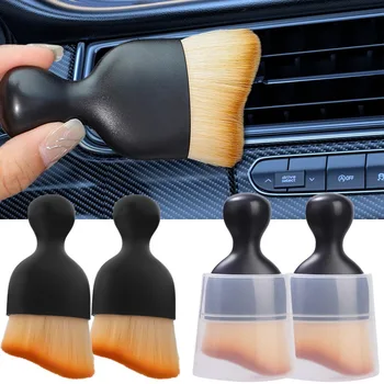 Yumuşak Araba Detay Fırçalar Oto Araba İç Temizleme Fırçası Merkezi Konsol Hava Çıkış Temiz Fırça Araba Çatlak Toz temizleme Fırçası