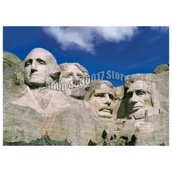 Dıy 5D Elmas Boyama Montaj Rushmore Ulusal Anıt Elmas Mozaik 3D Elmas Nakış Çapraz Dikiş Ev duvar süsü Hediyeler