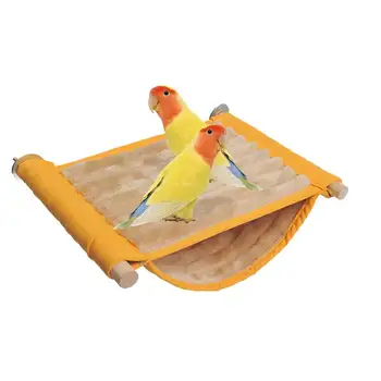 Sıcak Kuş Yuva Ev Yatak Hamak Oyuncak Kış Sıcak Papağan Ev Yatak Hamak oyuncak çadır Asma Hamak Kadife Döken Kafes Gine