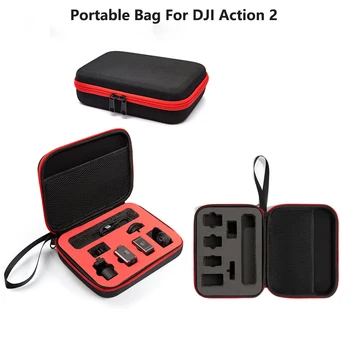 Taşınabilir Taşıma Çantası DJI Eylem 2 saklama çantası Çanta DJI Osmo Eylem 2 Spor Kamera Aksesuarları