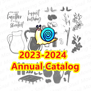 Mayıs 2023-Nisan 2024 Yeni Katalog Çok Ferahlatıcı Çiçekler Temizle Pullar Setleri ve Metal Kesme Ölür Scrapbooking Kart Yapımı İçin