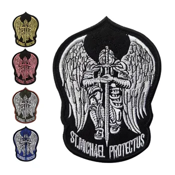 ST. Michael Korumak Abd Kanca ve Döngü Yamalar Giyim için Kol Bandı Taktik Moral Rozetleri Sırt Çantası Ceket Etiket Nakış Yama