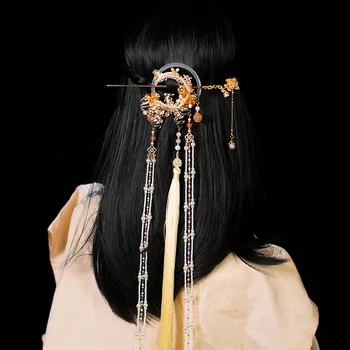Çin Retro Hanfu Aksesuarları Takı Hanfu Aksesuarları Çok Yönlü Süsler Kadınlar Hanfu saç aksesuarı Yasak Adım