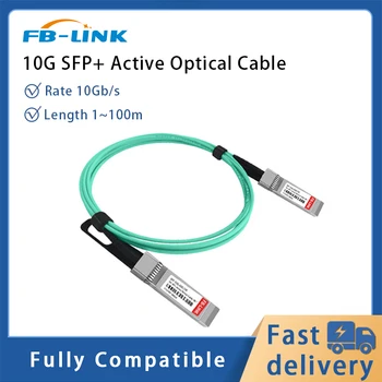 10G AOC Kablosu SFP+ - SFP+ OM3 1/3/5/7/15/20M LSZH Aktif Optik Kablo ile uyumlu Mellanox MikroTik Cisco Ethernet Anahtarı