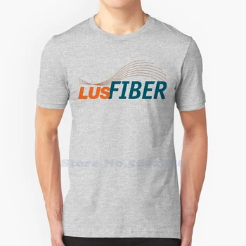LUS Fiber Logo Rahat T Shirt En Kaliteli Grafik %100 % Pamuk Tees