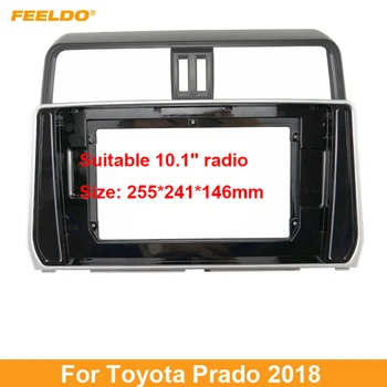 FEELDO Araba Ses Stereo 2DİN Fasya Çerçeve Adaptörü Toyota Prado 10.1 Için 