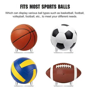 Futbol Tutucu Taşınabilir Hiçbir Yaralanma Topu Kalınlaşmış Üçgen Bowling Braketi Spor Kullanımı Topu Standı Akrilik Standı