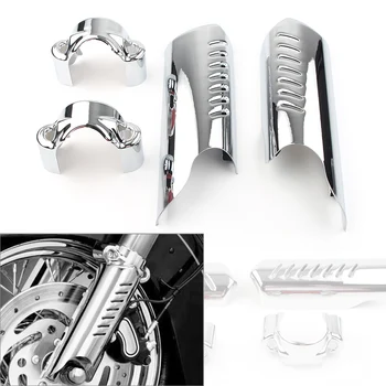 Motosiklet Alt Çatal Bacak Deflector Harley-Davidson Dynas / Miras / Softail Classic FLSTC FLSTN FXDWG Siyah ve Gümüş