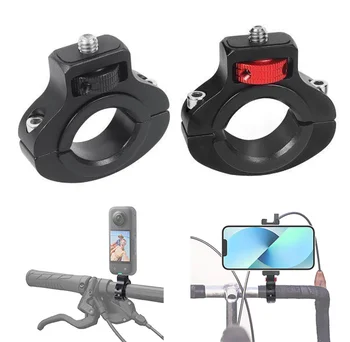 Eylem Kamera boru kelepçesi Braketi Tutucu için 22 ~ 32mm Bisiklet ve motosiklet gidonu için 1/4 Vida ile Insta360 GoPro 11 10 9 8