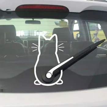 Sanat Komik Kedi Araba Sticker Su Geçirmez Kolay Kurulum Moda Kurulumu Kolay Solmayan
