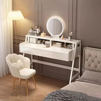 Lüks Makyaj Tuvalet Masası Modern Kadın Cep Oturma Odası tuvalet masası Beyaz High End Tocador Maquillaje yatak odası mobilyası