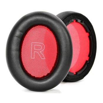 2 Çift Yedek Kulak Yastığı Köpük Kapak Yumuşak Yastık Anker Soundcore Yaşam Q10 / Q10 Bluetooth Kulaklıklar (Kırmızı)
