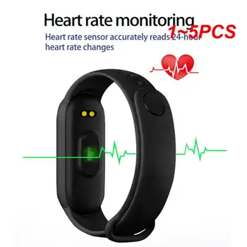 1 ~ 5 ADET Yeni M6 akıllı bilezik spor takip saati Kalp Hızı Kan Basıncı Monitörü Renkli Ekran akıllı bilezik akıllı