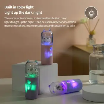 Nano Sis Yüz Püskürtücü Güzellik Enstrüman USB Nemlendirici Şarj Edilebilir Nebulizatör Yüz Vapur Nemlendirici Güzellik yüz buhar makinesi