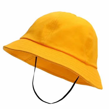 Sarı Kova Şapka Balıkçı Yaz Çocuk güneş şapkası Erkek Kız 2-10 Yıl