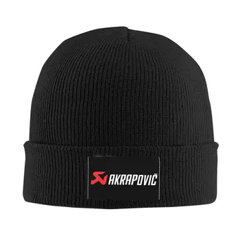 Akrapovics Egzoz Kaput Şapka Serin Örme Şapka Erkekler Kadınlar İçin Sıcak Kış AKS Motosiklet Skullies Beanies Caps