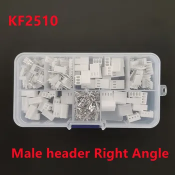 50 Takım KF2510 Sağ Açı Kiti Kutusu 2p 3p 4p 2.54 mm Pitch Terminali / Konut / Pin Header Konnektörler Adaptör Kitleri