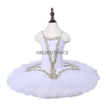 Ön-profesyonel Ucuz Klasik Özel Boyut Özel Renk Performans Dans Çocuk Kız Giyim 7 Katmanlar Beyaz Bale Tutu