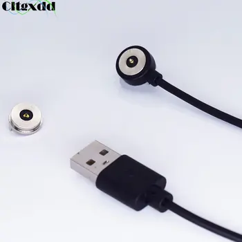 Cltgxdd 10mm Yüksek Akım Manyetik Pogo Pinli Konnektör 2Pin Dairesel Ultra İnce USB Mıknatıs Şarj Kablosu Kablosu 1mm
