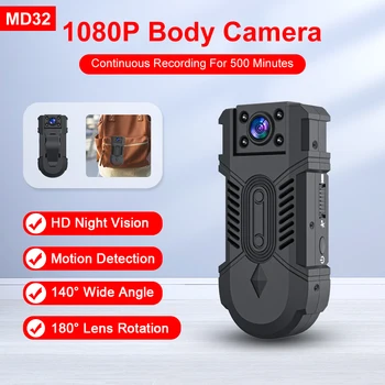 MD32 profesyonel mini taşınabilir eylem kamera yüksek çözünürlüklü 1080 P gece görüş fonksiyonu destekler araba ve spor DV kayıt