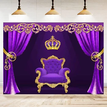 Taç Kral Kraliçe Fotoğraf Backdrop Kraliyet Sandalye Taht Sahne Tiyatro Arka Plan Royalty Kişisel Portre Çekim Yetişkinler Çocuklar
