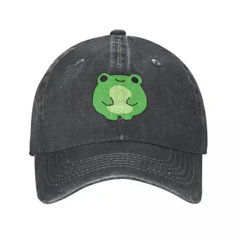 Yeşil Kurbağa Bir Beyzbol Şapkası Şapka