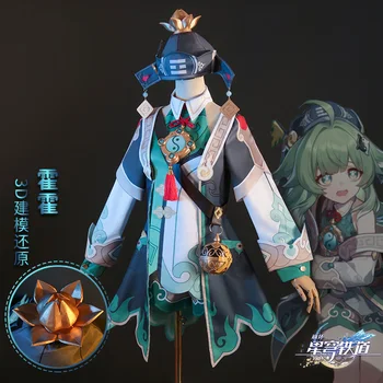 Honkai: Yıldız Demiryolu Kostüm HuoHuo Cosplay Sevimli Antik Taocu rahip kıyafet oyunu aynı Giyim Kadın tam Takım Elbise C