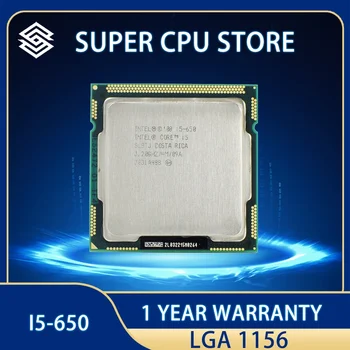 Ücretsiz nakliye Intel Core i5-650 İşlemci i5 650 CPU scrattered adet 3.2 GHz 4 MB Önbellek Soket 32nm 73 W Masaüstü LGA1156