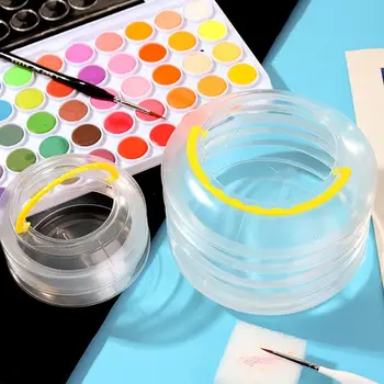 Katlanabilir Taşınabilir Öğrenci Hattat Sanatçı Fırça Temizleme Çantası Sanat Malzemeleri Boyama Fırçaları Tutucu Kalem Yıkama Kovası