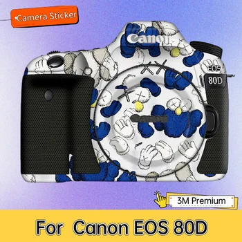 Canon EOS için 80D Kamera Sticker Koruyucu Cilt Çıkartması Vinil Wrap Film Anti-Scratch Koruyucu Ceket EOS80D