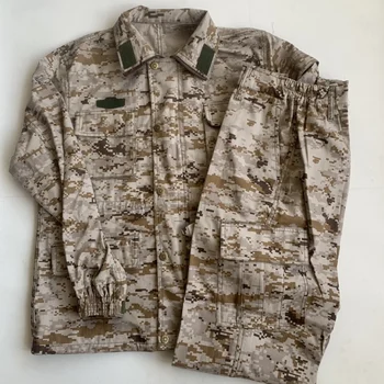 Kamuflaj Elbise Nefes Saf Pamuk Aşınmaya Dayanıklı Cosplay Açık Taktik Performans Sahne Giyim Askeri Üniforma