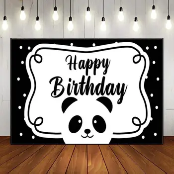 Panda Sevimli Karikatür Bambu Hayvanat Bahçesi Arka Plan Parti Özel Doğum Günü Backdrop Çocuk Fotoğraf Dekorasyon Bebek Duş Afiş Oyun Fotoğrafçılığı