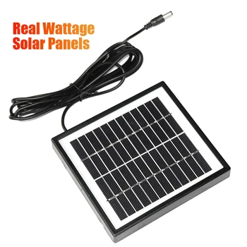 12V 2W güneş panelı Güneş bahçe lambası Paneli DIY Parçaları DC Bağlantı Noktası güneş paneli bataryası Modülü pil şarj cihazı