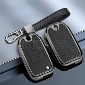 Yeni Metal Deri Araba uzaktan anahtar kapağı kılıfı Tutucu Kabuk MG ZS EV MG6 EZS HS EHS 2019 2020 Roewe RX5 i6 i5 RX3 RX8 ERX5