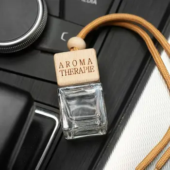 Küçük Kare Cam Parfüm Şişesi Parfüm Şişesi Tıpa ile Ayarlanabilir Araba Parfüm Şişeleri 2 Şeffaf Küçük Tazelik için