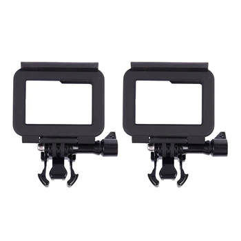 Gopro Hero 5 Siyah Eylem Kamera için 2X Plastik Koruyucu Standart Sınır Çerçeve Kılıf