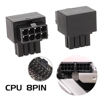 CPU 8Pin Dişi Erkek Güç Konektörü Adaptörü GPU PCIe 8pin 90 Derece Konnektör Masaüstü Grafik Kartı için