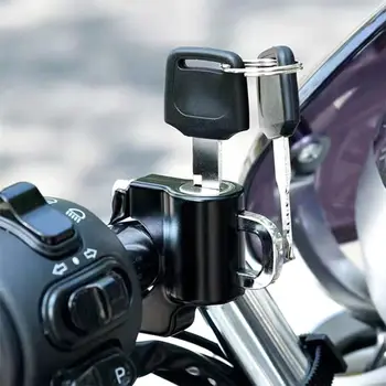 Motosiklet Kask Kilidi Hırsızlık Güvenlik Evrensel 2 Tuşları ile Şık Sert 22 28mm Anti-Hırsızlık Scooter Motosiklet Parçaları