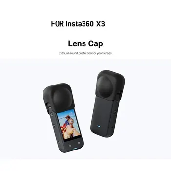 Silikon kılıf Lens Kapağı Hafif Koruyucu Kılıf Aksesuarları İçin Uyumlu Insta360 Eylem Kamera X3