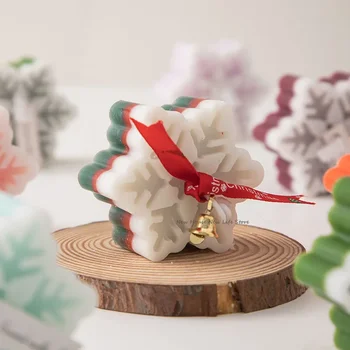 Noel Ağacı Mum Kalıp Silikon Noel Baba Kardan Adam Geyik Mum Yapımı Sabun Reçine Kalıp noel hediyesi Zanaat Ev Dekorasyon