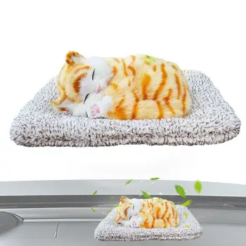 Kedi Araba Dashboard Dekorasyon Hava Temizleme Torbaları Kedi Süsler Uyku Kedi Koku Giderme Uyku Kedi Araba İç Süsleme Koku