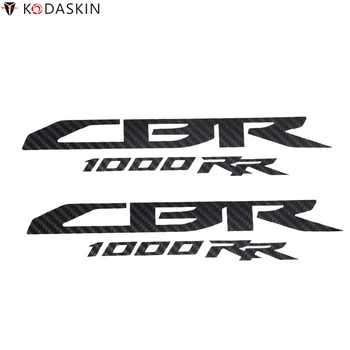 KODASKIN Karbon Çıkartmaları Amblemler Logolar Motosiklet Çıkartmaları Siyah HONDA CBR1000RR