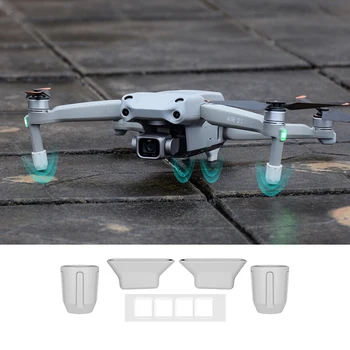 Drone İniş Ayakları Anti-aşınma Koruyucu koruyucu örtü DJI Hava 2S için Koruma Çizilmeye dayanıklı Süper ışıklı çerçeve Aksesuarları
