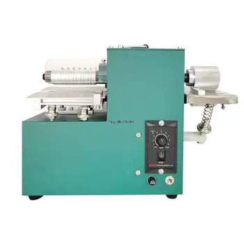 Elektrikli ısı kenar kırma makinesi 110V-220V çift Kafa deri Makinesi profesyonel LeatherTool 50W kemer Kayışı Kesme Makinası