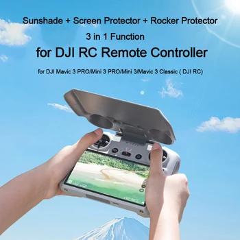 Güneşlik + Ekran / Rocker Koruyucu DJI RC Kontrol DJI Mavic 3 PRO / Mini 3 PRO / Mini3 / Mavic 3 Klasik Drone Aksesuarları