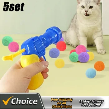 Kedi Komik İnteraktif Teaser Eğitim Oyuncak Streç Peluş Topu Yaratıcı Yavru Kedi Mini Çiğnemek Topu Kedi Kovalayan Oyun Oyuncaklar Ponponlar Topları