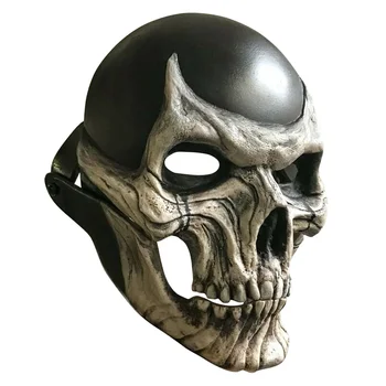 Cadılar bayramı Korku Dekorasyon Tam Kafa Kafatası Maskesi / kask Hareketli Çene 2021 Yaratıcı Komik Unisex Yetişkinler Korkunç Maskaralar Cadılar Bayramı