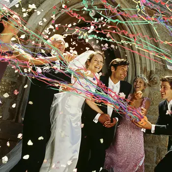 10 Paket Beyaz Flamalar Poppers Düğün Süslemeleri Kağıt Kraker El Atmak Konfeti Flama Nişan Parti Malzemeleri için